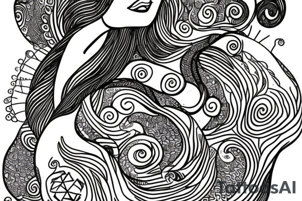 A Whale and Gustav Klima Virgin tattoo idea