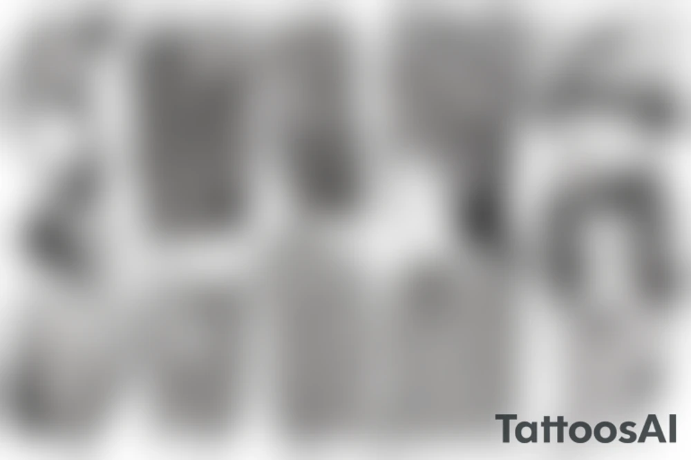 A Whale and Gustav Klimt Virgin tattoo idea