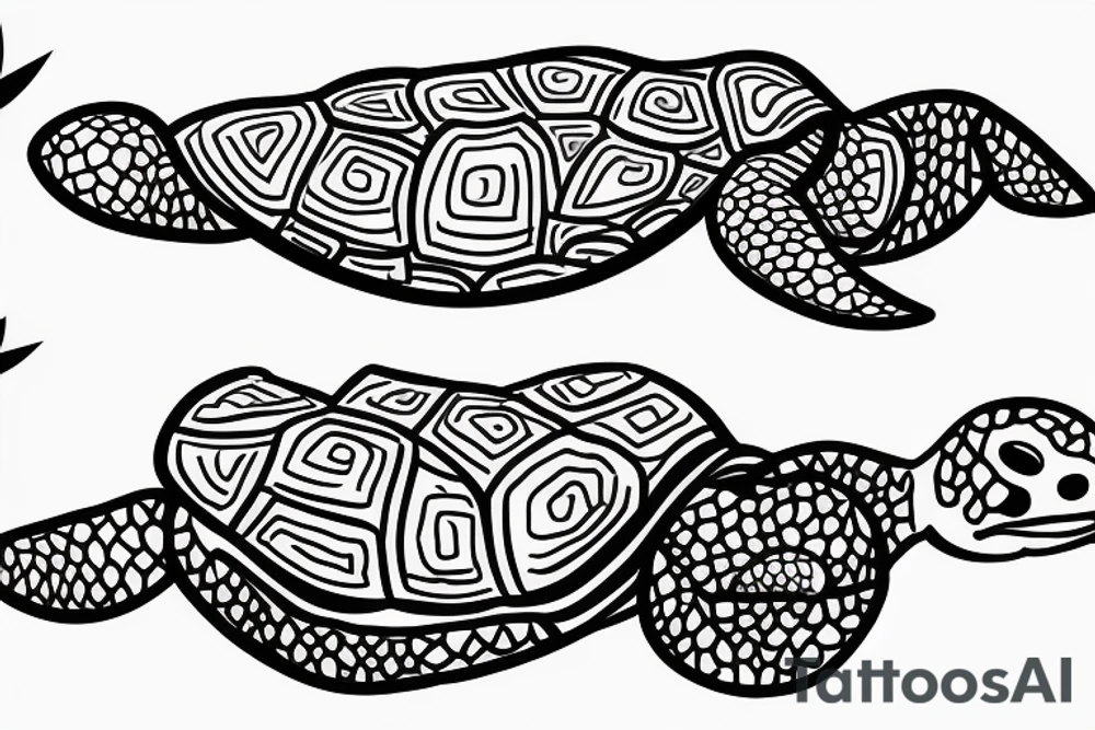 A turtle tattoo idea