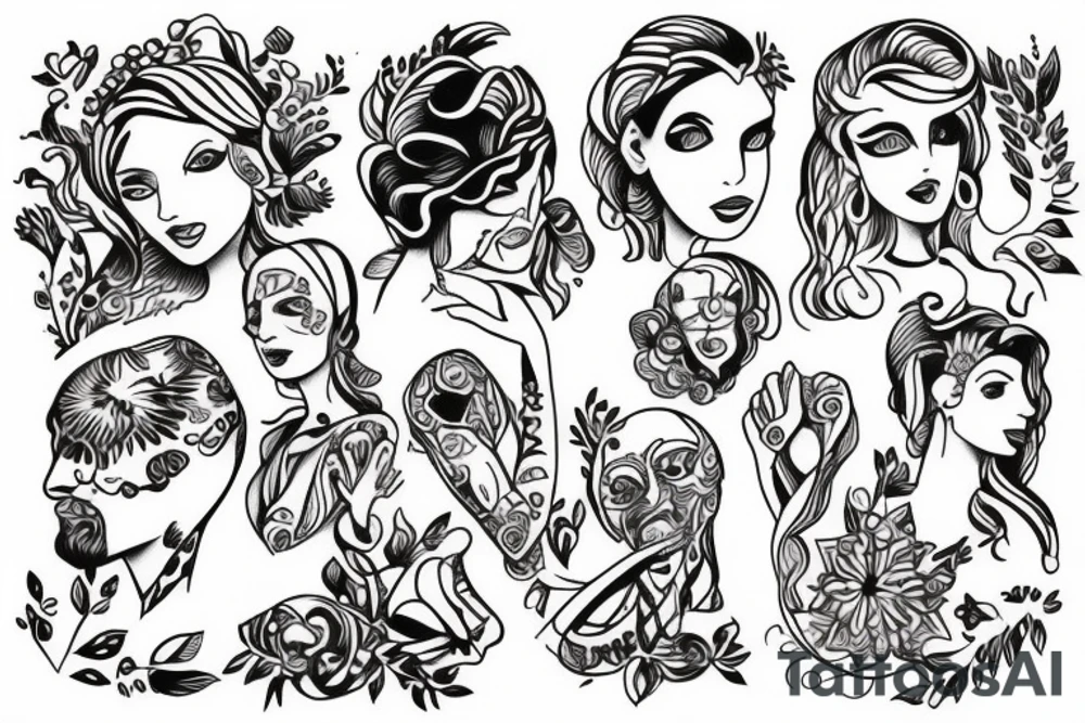 Human Unity and togetherness tattoo idea