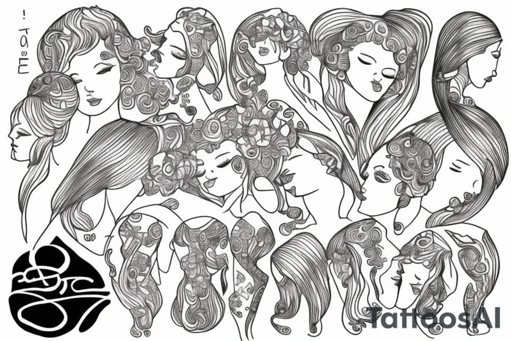 Human Unity hugging tattoo idea