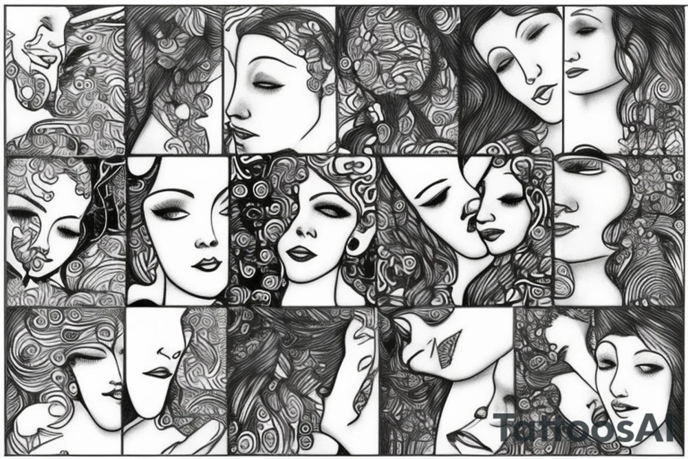 Human Unity hugging tattoo idea