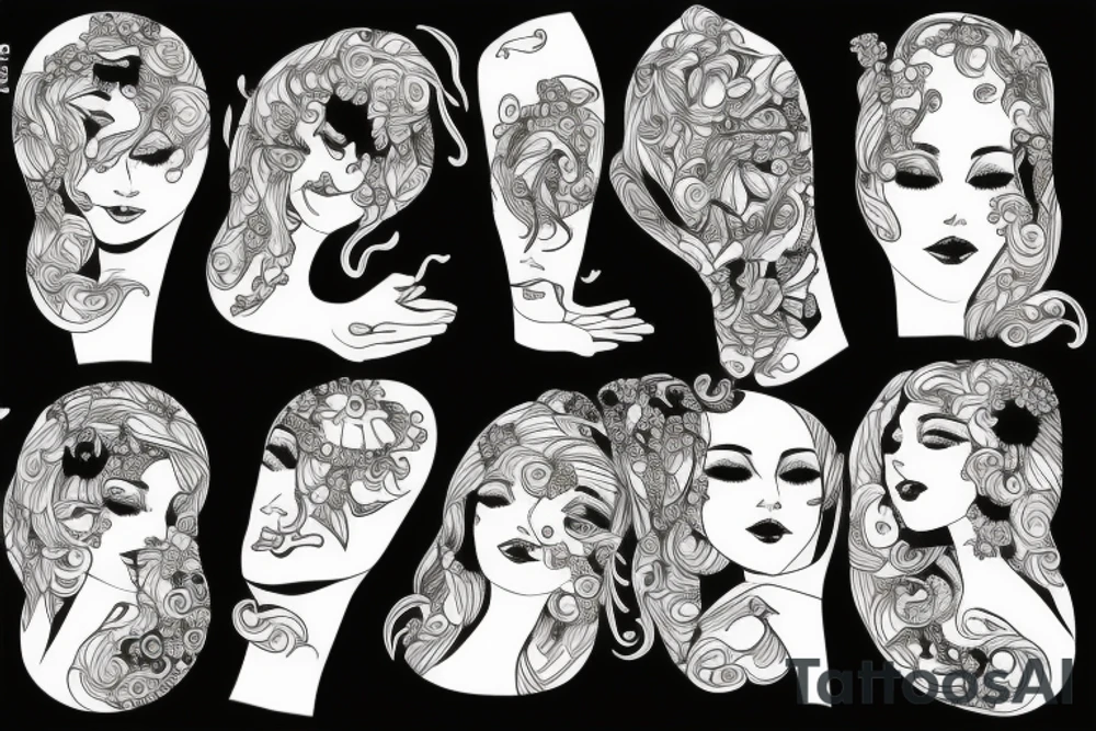 hugging tattoo idea