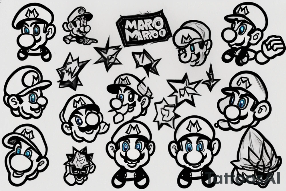 Super mario tattoo idea
