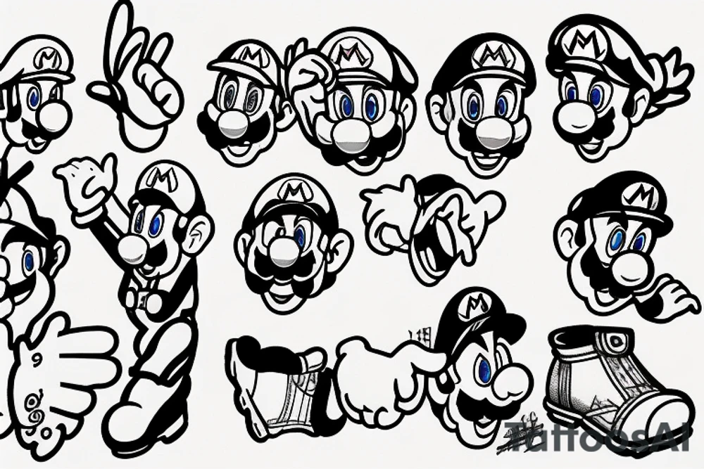Super mario tattoo idea