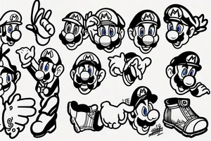 Super mario tattoo idea