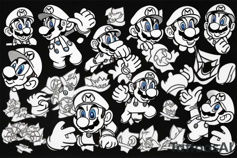 Super mario tattoo idea
