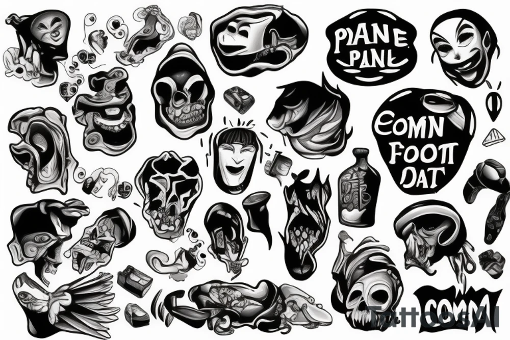 pain over comfort tattoo idea