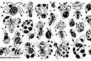 Ladybug princess character tattoo idea