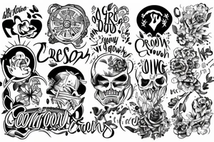 choosing pain over comfort in order to grow tattoo idea