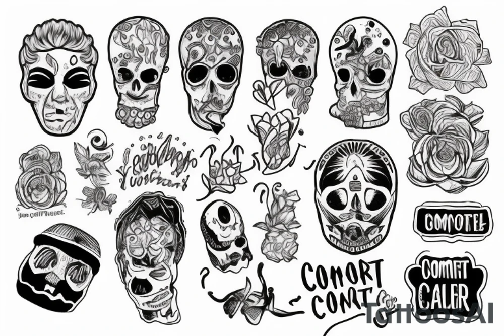 comfort causing pain tattoo idea