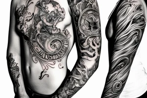 Sleeve on Christianity tattoo idea