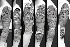 The Ohio state university sleeve tattoo idea