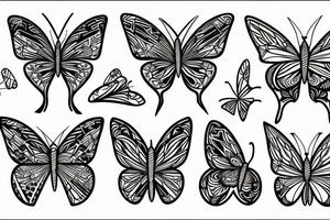 Kintsugi butterfly tattoo idea