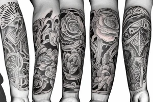 Family sleeve tattoo idea