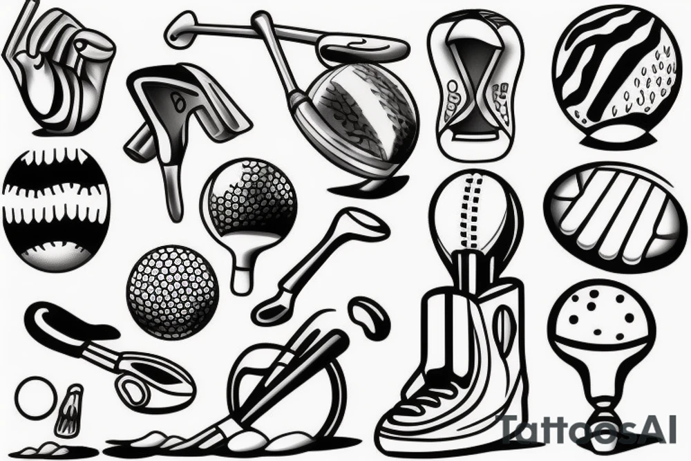 Golf tattoo idea