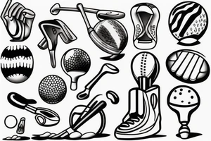 Golf tattoo idea