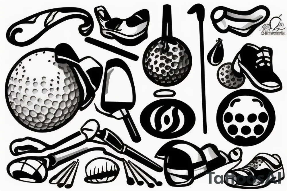 Golf tattoo idea
