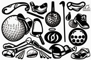 Golf tattoo idea