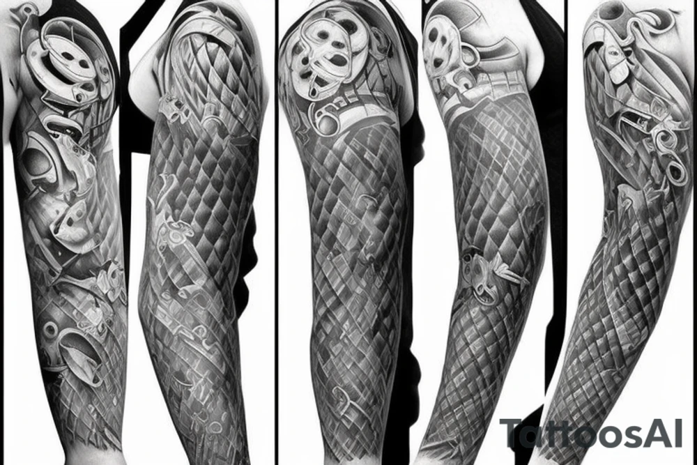 Golf sleeve tattoo idea