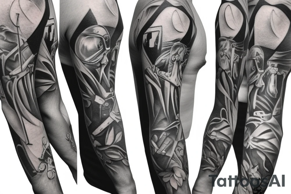 Golf sleeve tattoo idea
