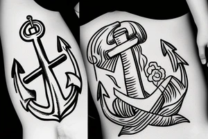 anchor with an italian theme tattoo idea