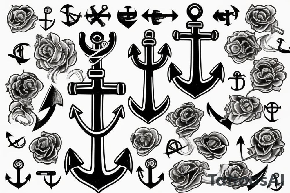 anchor with an italian theme tattoo idea