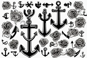 anchor with an italian theme tattoo idea
