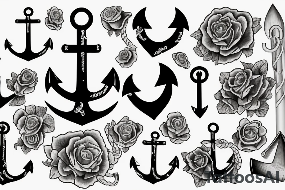 anchor with an italian theme tattoo idea