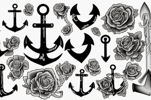 anchor with an italian theme tattoo idea