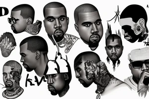 kanye west tattoo idea