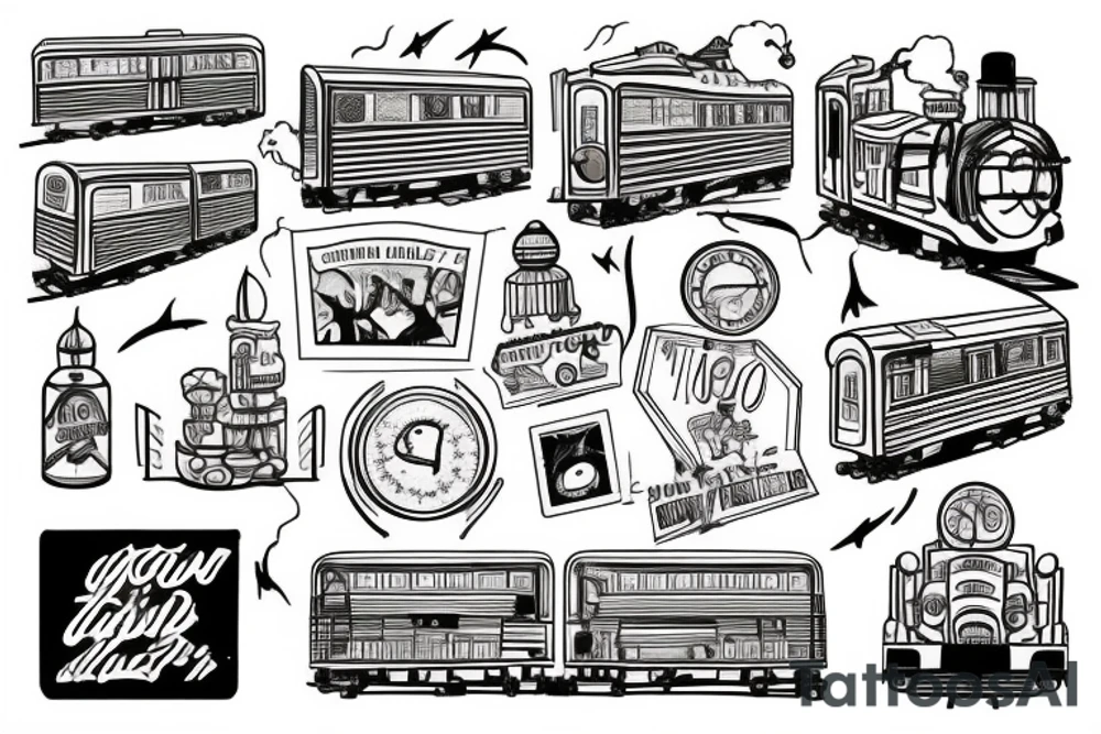 taking acid on a train and looking out the windows like im in a 1950s movie tattoo idea