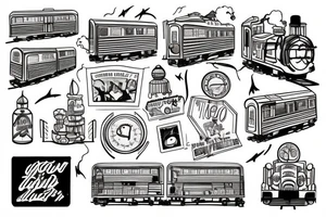 taking acid on a train and looking out the windows like im in a 1950s movie tattoo idea