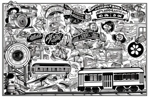 taking acid on a train and looking out the windows like im in a 1950s movie tattoo idea