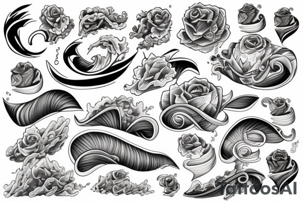 waves tattoo idea