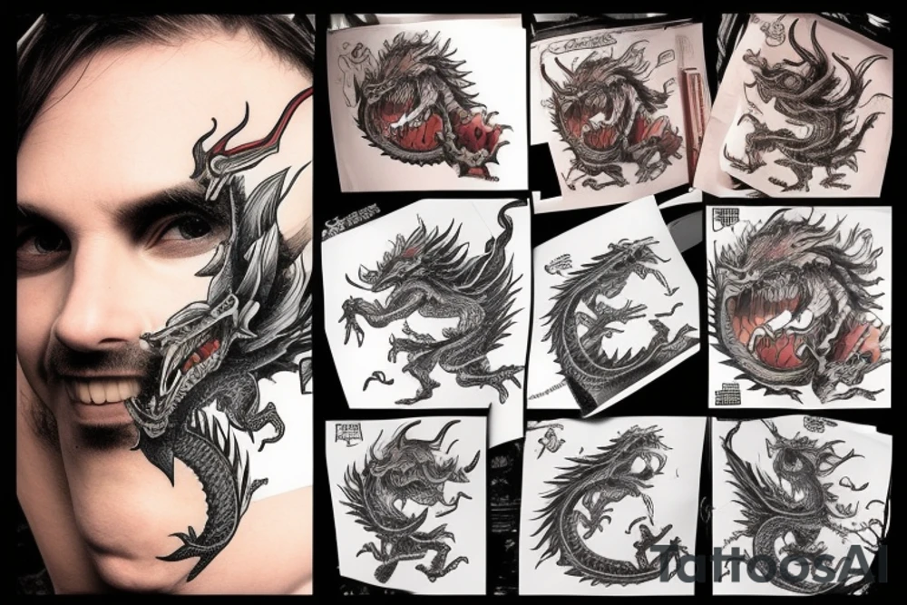 dragon tattoo idea