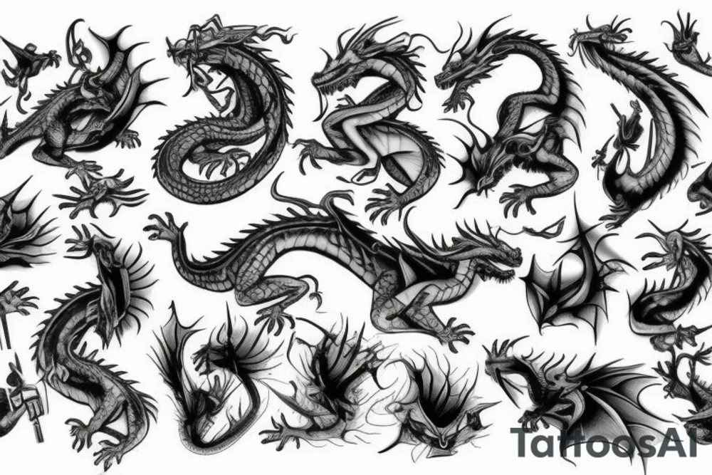dragon tattoo idea