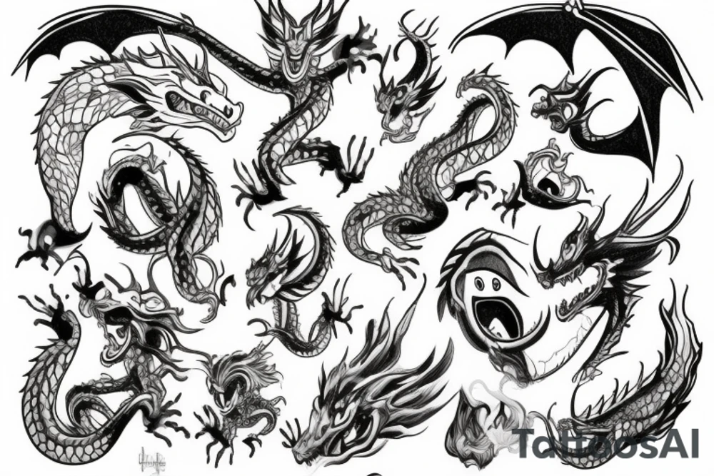 dragon tattoo idea