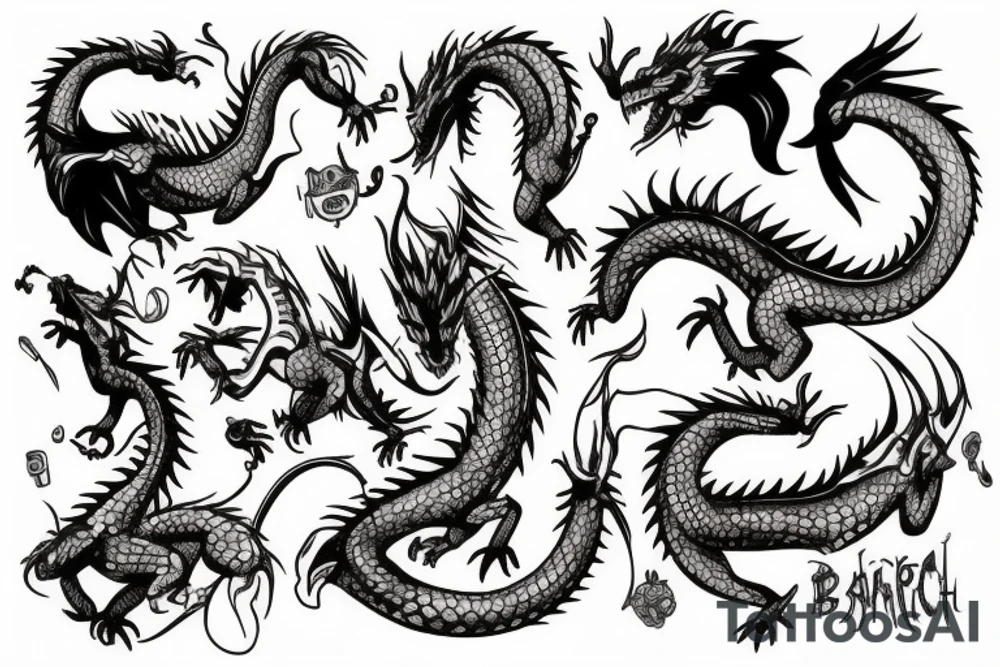 dragon tattoo idea