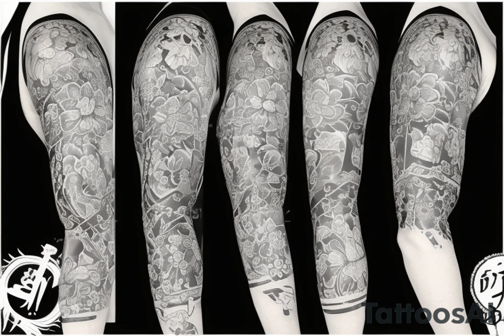 Japanese piony arm tattoo tattoo idea