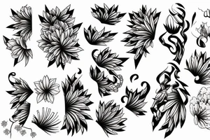Japanese piony arm tattoo tattoo idea