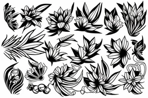 Japanese piony arm tattoo tattoo idea