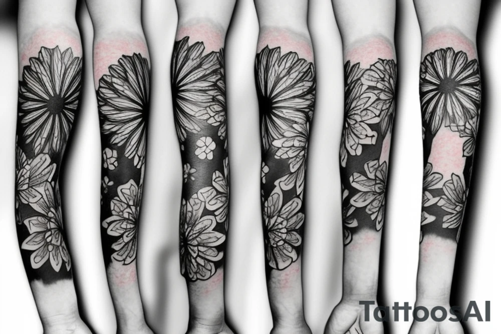 Japanese piony arm tattoo tattoo idea