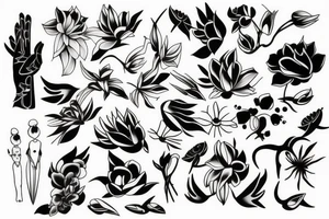 Japanese piony arm tattoo tattoo idea