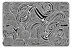 Viking patterns tattoo idea