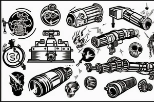 Laser cannon tattoo idea