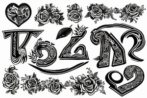 Letter R tattoo idea