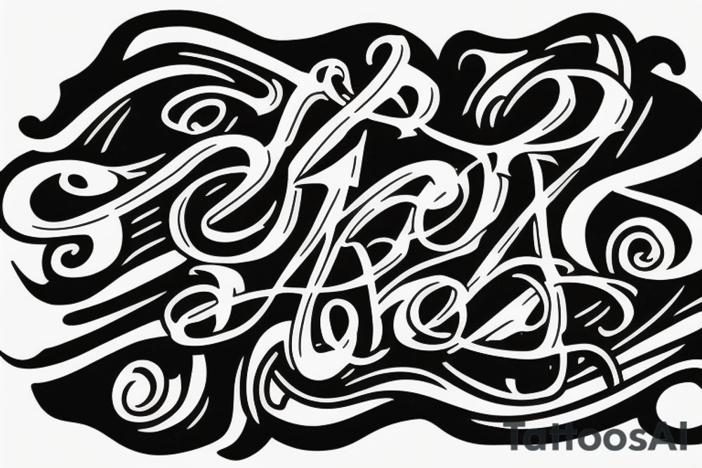 Letter R tattoo idea
