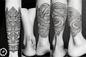 tattoo is used  for covering a scar on ankle tattoo idea