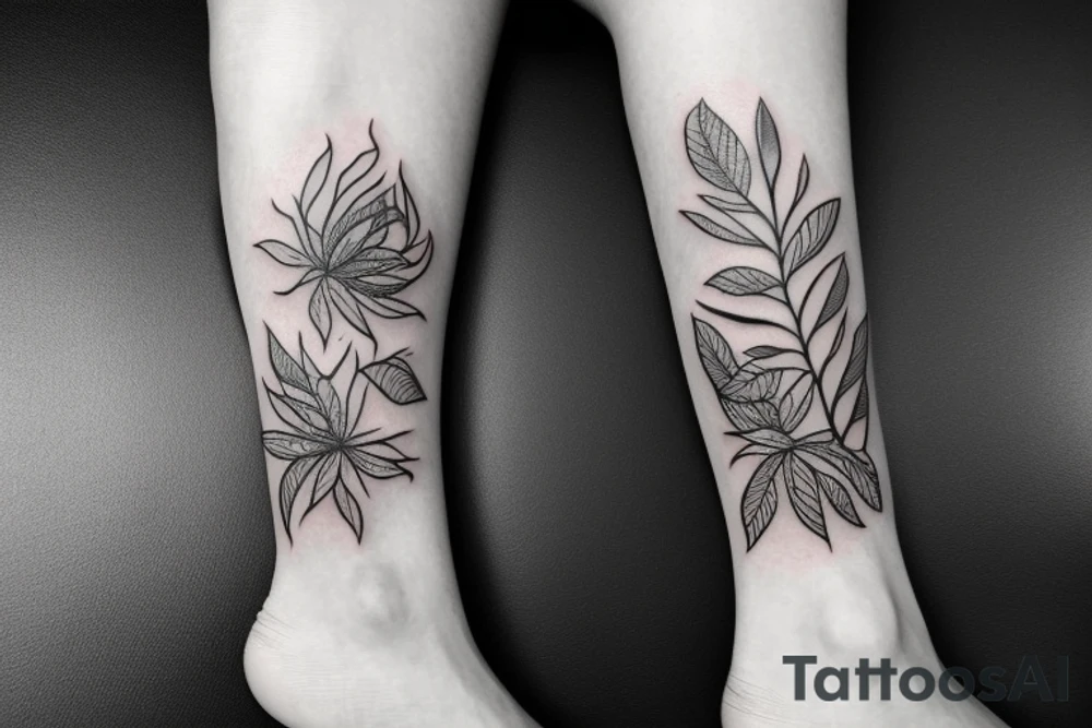 tattoo is used for covering a scar on ankle tattoo idea